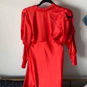 ASOS Shiny Orange Maxidress Size 2